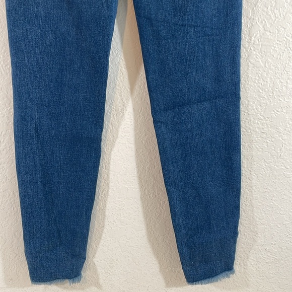 NATURE DENIM Diane High Rise Ankle Skinny Denim Jeans Raw Hem Size 25 NEW - Picture 9 of 16